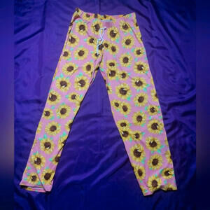Bobbie Brooks Sleepwear Pajama Pants Sunflower Size Small